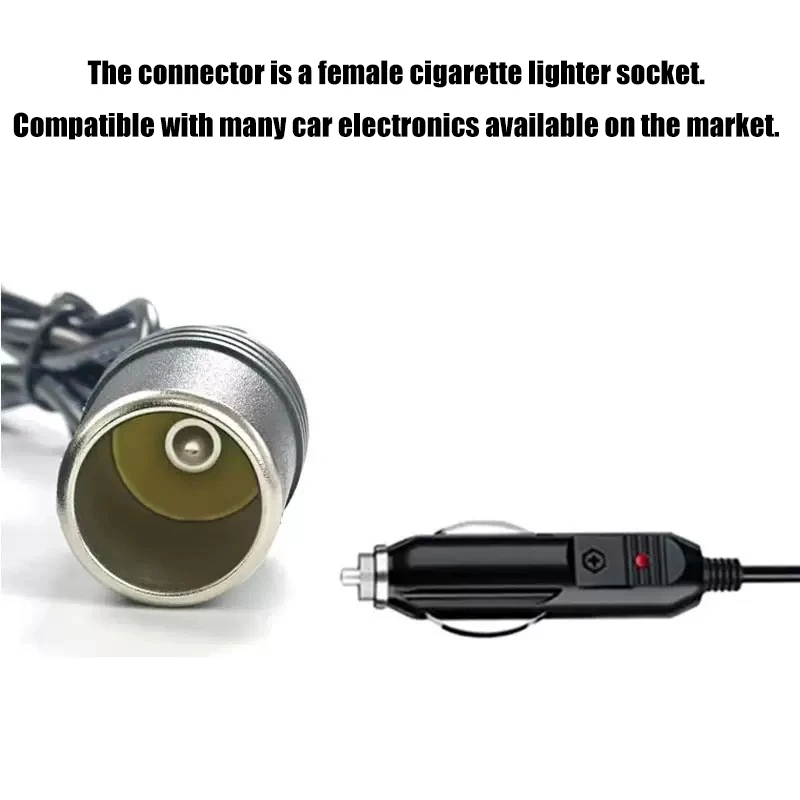 High-Power Car Cigarette Lighter Converter - 220V AC to 12V DC Adapter for Automotive Accessories