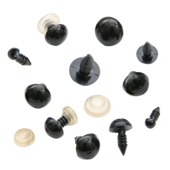 Black Plastic Doll Eyeball Safety Eyes 6