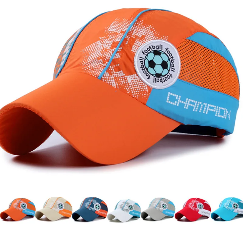 

2021 Summer Children's Baseball Cap Quick Dry Mesh Cap Boys Girls Baseball Caps For Child Breathable Adjustable Sun Hat Golf Cap