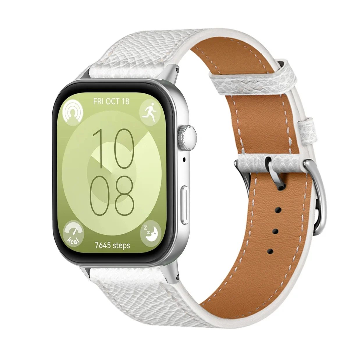 Premium PU Leather Sport Wristband Bracelet - Universal Smartwatch Replacement Strap