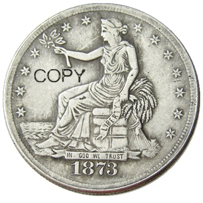 

US 1873 Trade Dollar Silver Plated Copy Coin