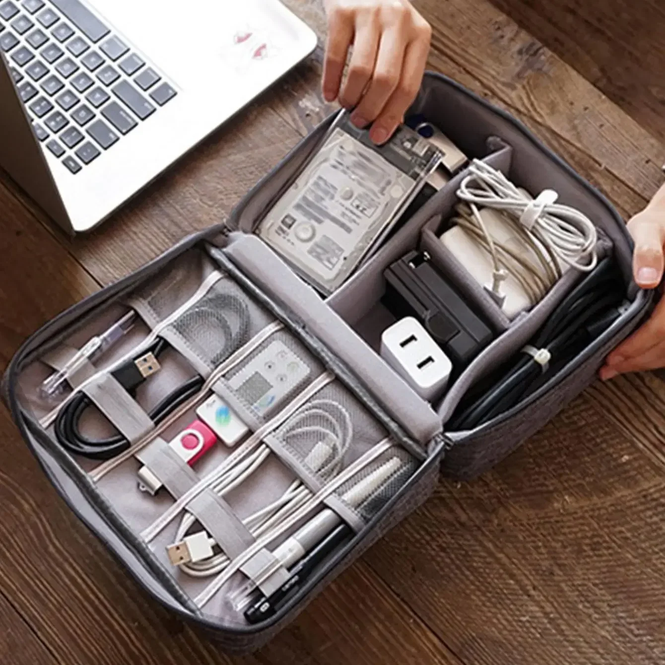 Travel Cable storage bag Portable waterproof Digital electronic storage bag USB data cable charger plug storage cable storagebag