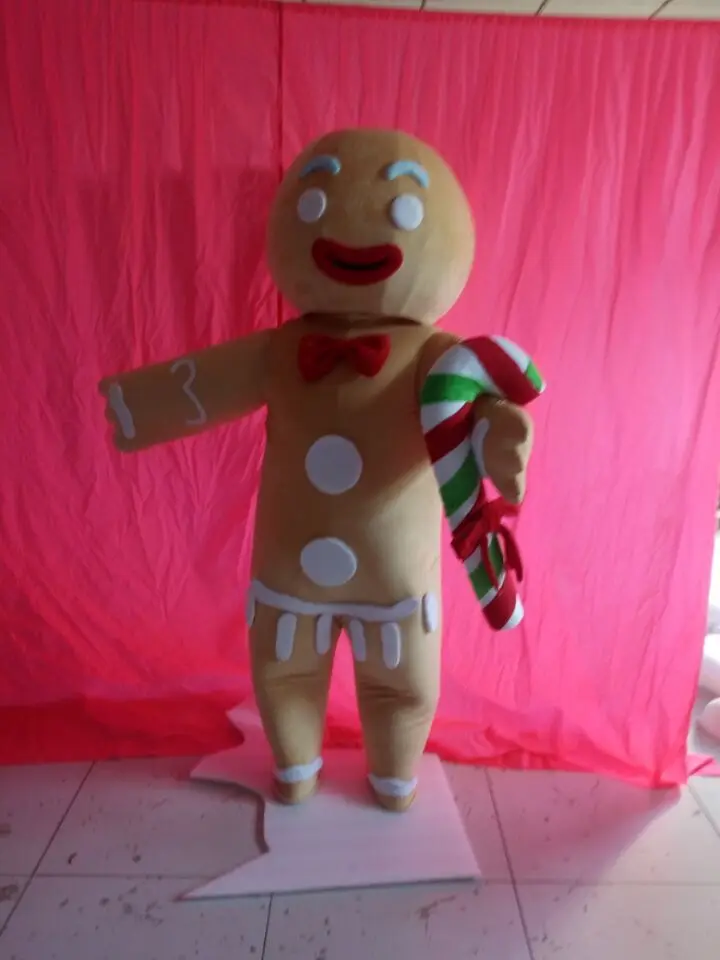

Gingerbread Man mascot costume custom fancy costume anime cosplay kits mascotte fancy dress carnival costume cartoon 42009