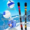 Adjustable Ski Wrap Straps Skis Band Storage Ski Fastener Tape Ski Storage Tie with Protective Pad Skis Accessories Winter Sport 3