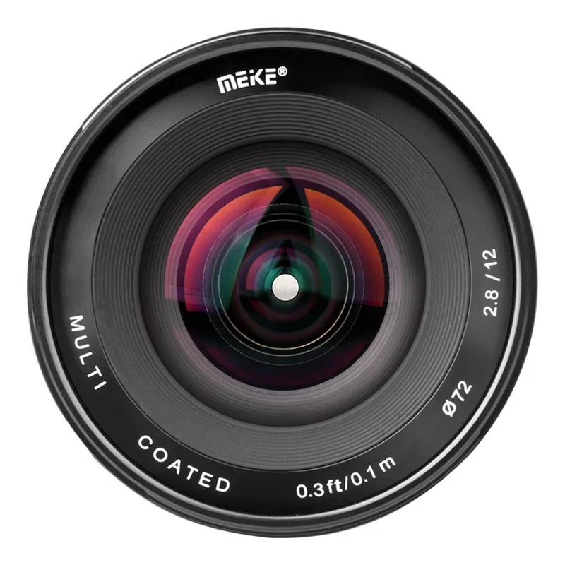 메이케 MK-12mm F2.8 수동 고정 초점 초광각 미러리스 카메라 렌즈 캐논 니콘 후지 호환