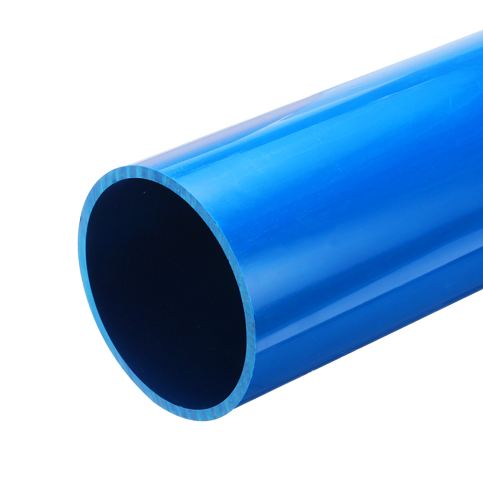 2Pcs 0.23m/0.3m 파란색 PVC 엄밀한 튜브 67.8mm/81.4mm ID 라운드..