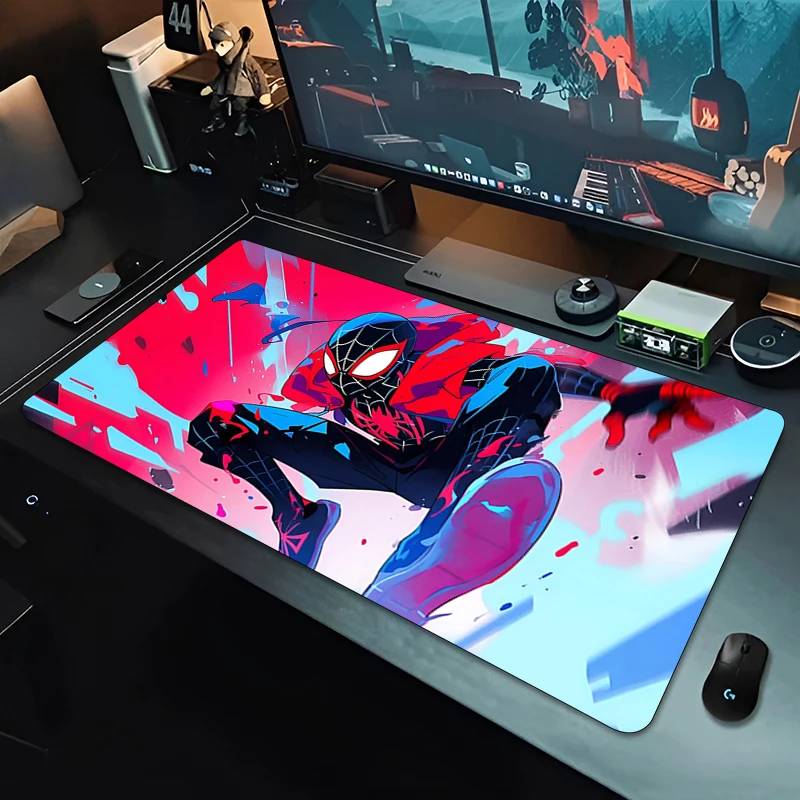 

Mouse Pad Custom Spider-Man Cool Anime Mousepad PC Office Rubber Table Mat Gaming Fashion Desktop Mouse Mat Large Non-slip Mats