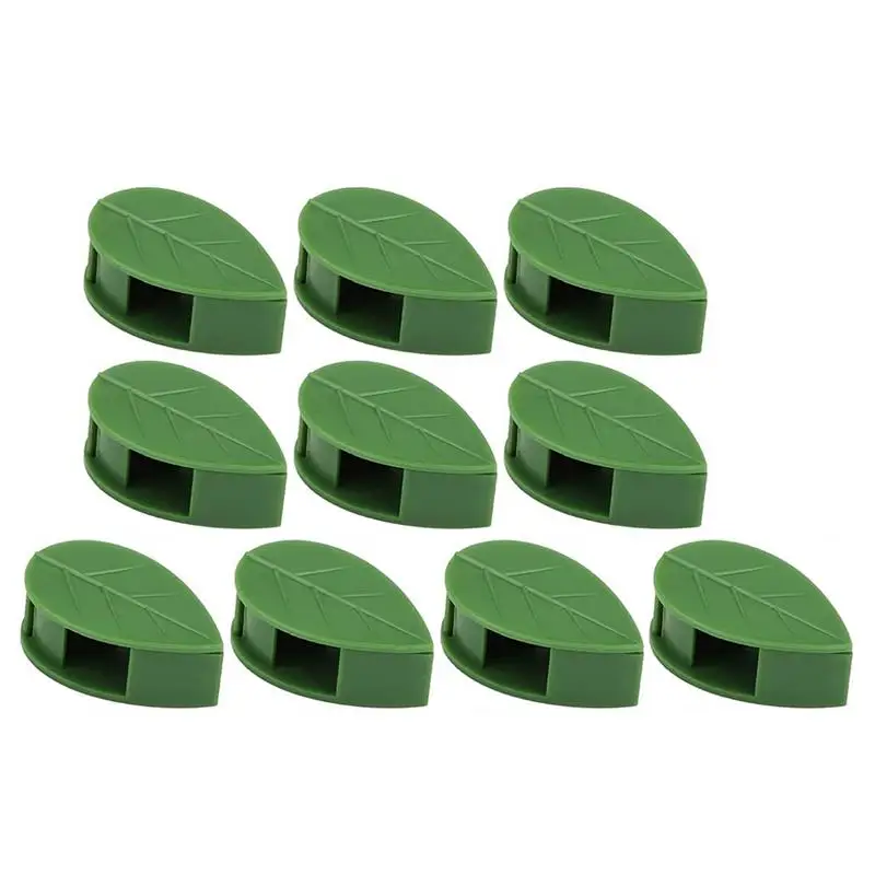 

Vine Clips 10 PCS Garden Stake Clips Invisible Self Adhesive Leaf Shape Plant Vine Traction Sticker For Climbing Plant Fixing
