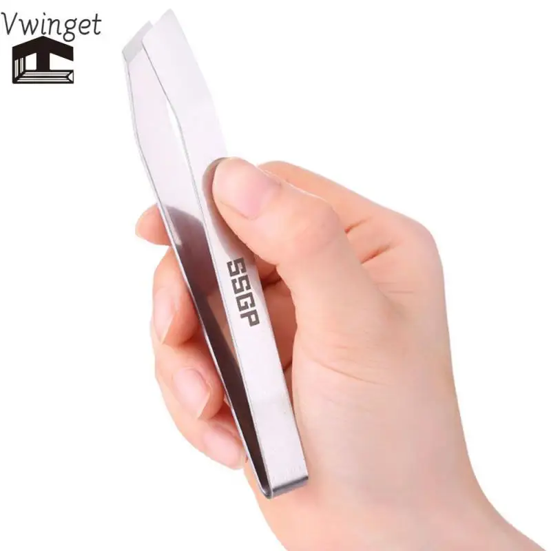 Pinzas Planas Y Inclinadas De Acero Inoxidable, Herramienta Para Quitar Huesos De Pescado (4,6 "), Utensilios De Cocina