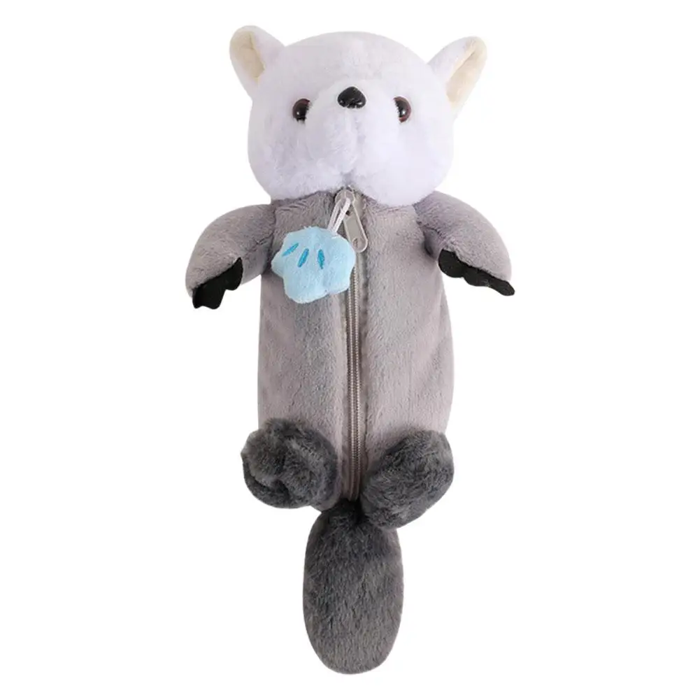 창의적인 바다 수달 봉제 인형 연필 케이스, 인스 펜, 메이크업 펜, 동물 연필 파우치 거치대, 매력적인 정리함 St B5M7, 1 개