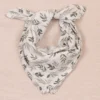 HappyFlute Soft Multi-Use Feeding Baby Burp Cloth 100% Cotton Muslin 5pcs/set Baby Bib 4