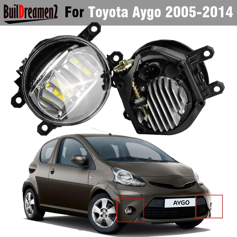 2-Pieces-Canbus-Car-Front-LED-Fog-Light-Accessories-DRL-30W-6000LM ...