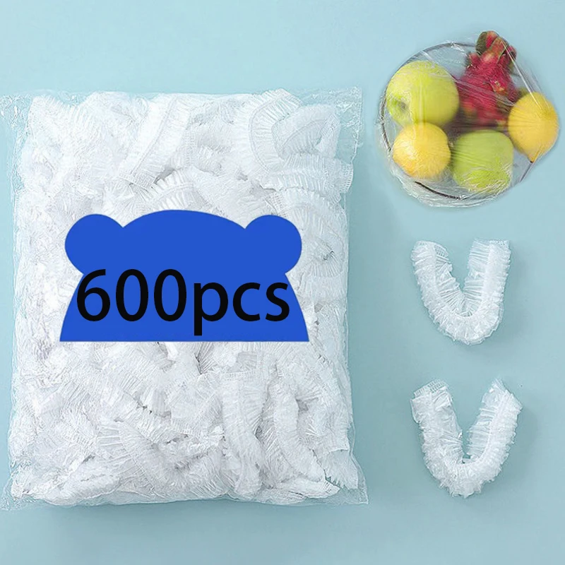 Food Cover Kitchen Utensils Kitchen Supplies Fresh Keeping Cover Preservation Cover Bowl Cover Disposable Food Cover Plastic Food Bag Elastic Wrap Lid Bowl Dish Covers Shoe Cover Shower Headgear Cap Kitchen Accessories