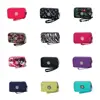 Women Long Zipper Purse Handbag Multicolor Three Layer Nylon Wallet Waterproof Mobile Phone Bag With Lanyard Wrist Bag 1