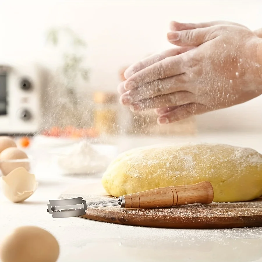 Bread Baking Tools Bread Lame Danish Dough Whisk Kit Dough Scraper Scoring Bread Knife Set For Pastry Baking Cake Dessert Sourdough Pizza