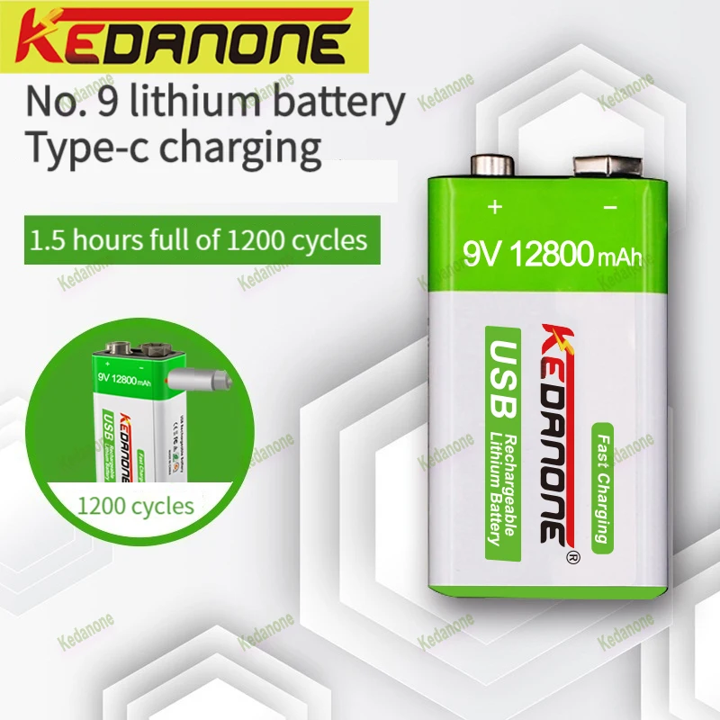 

Special offer 9V 12800mAh li-ion Rechargeable Micro USB Batteries 9 v lithium for Multimeter Microphone Toy Remote Control