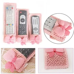 Cute and Durable Remote Control Bow Cover Dust Bag (Pink big)