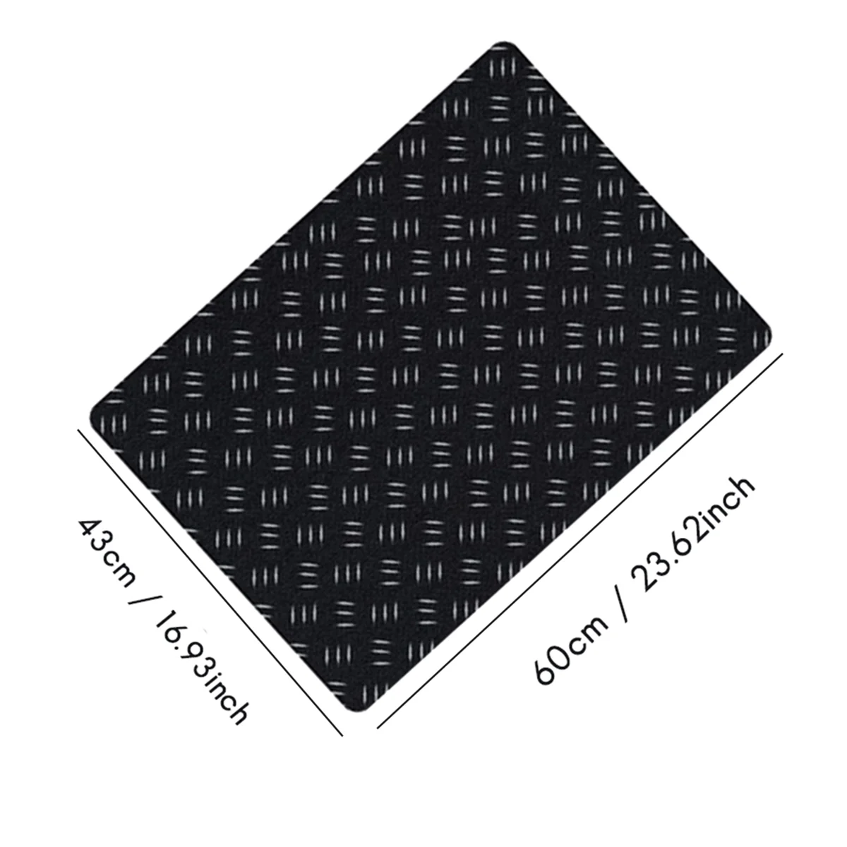 BAAU Treadmill Mat for Hardwood Floors,Mat for Home Gym Flooring, Walking Pad Exercise Bike Equipment Mat 43x60x0.3cm