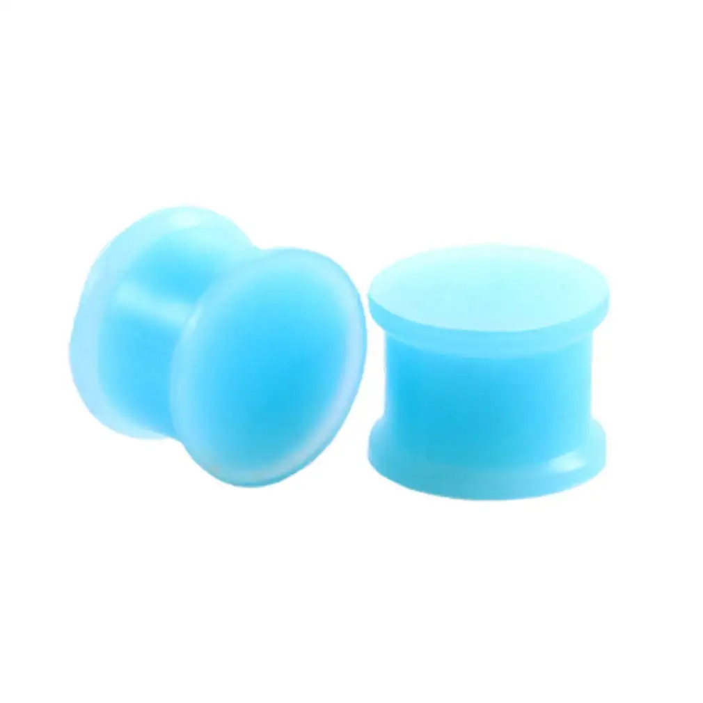2pcs Silikon Plugs Ohr Gauges Stretching Kit Double Flared Expander Tunnel Fleisch Sattel Set Unisex Körper Piercing Schmuck – Detail 5