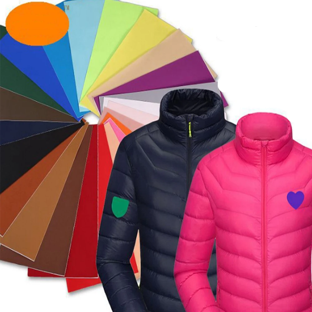 10 Color Down Jacket Patch Pastes Free of Cutting Self-adhesive