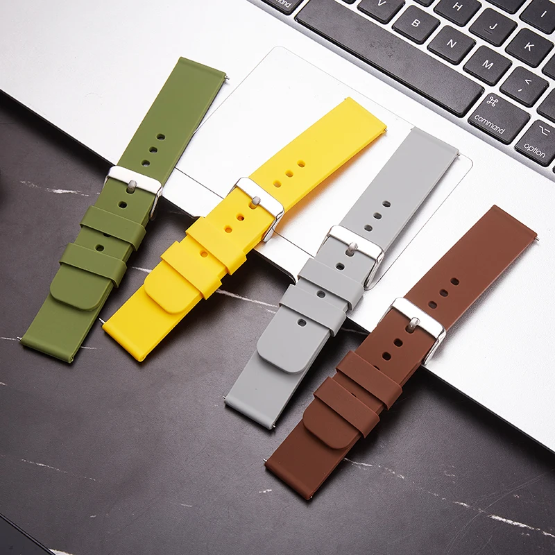 Premium Waterproof Silicone Watch Strap – Soft Rubber Wrist Bracelet Belt