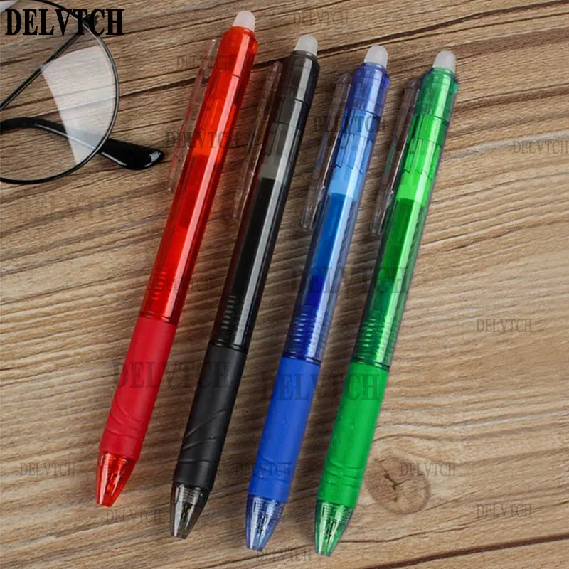 DELVTCH 0.5mm 0.7mm Tip Magic Erasable Gel Pen Blue Black Red Color Ink Refill Rods 11cm For Office School Writing Stationery