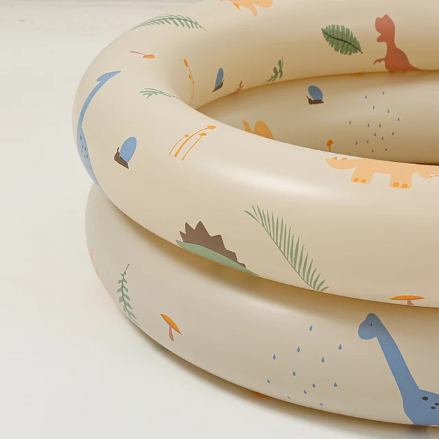 Inflatable Pool Baby Retro Blow Up Swimming Pool Family Cute Style Thickened Water Pool 5