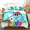 Sprunki Bedding Set Single Twin Full Queen King Size Bed Set Adult Kid Bedroom Duvetcover Sets 3D Print Anime Bed Sheet Set 1