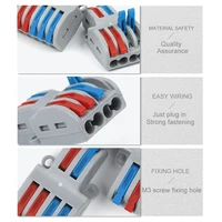Quick Wire Connector Universal Electrical Cable Push-in Terminal Block Conductor Lever Crimp SPL 42/62/82 Butt Home Junction Box - Image 3