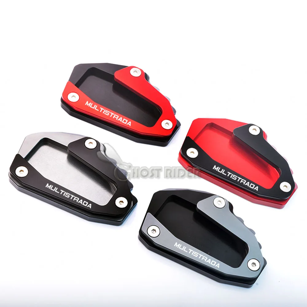 PER Ducati Multistrada V4 S Sport 1A 2020-2022 Moto Cavalletto Laterale Piede Ingranditore Piastra Pad Cavalletto Supporto Pad Borsette copertura - immagine 6