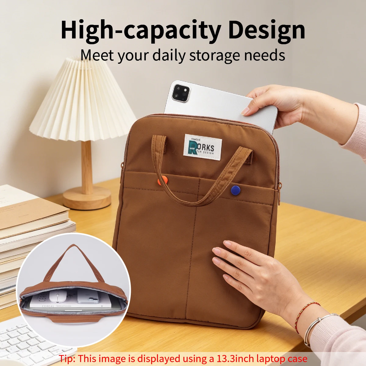 Business Laptop Bag Case Shoulder Tote Bag Notebook Bag Briefcase For 11-13.9Inch Macbook Air Pro HP Huawei Asus Dell handbag ﻿ - 2