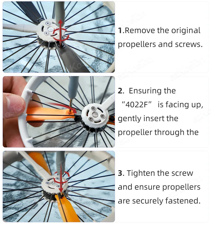 Propeller for DJI FLIP Wing Replacement Props Blade Fans With Screwdrivers Spare Parts Quick Release Accessories
