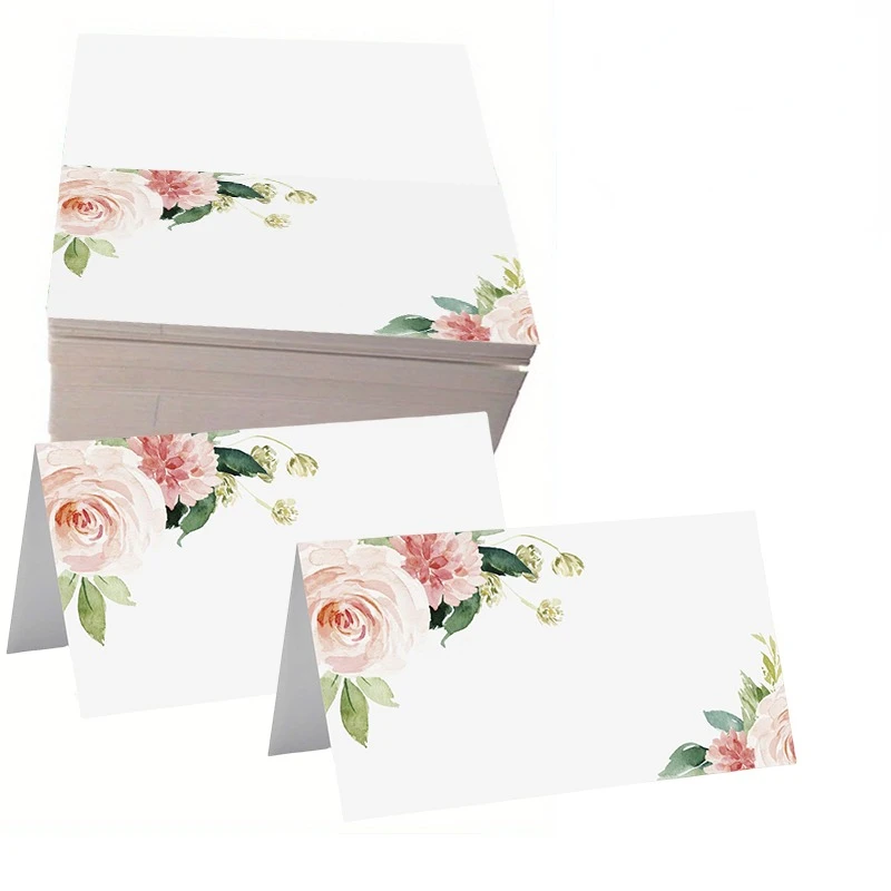 Wedding Seating Number Card Name Place Cards Christmas Birthday Party Greeting Table Card 30/60/120pcs