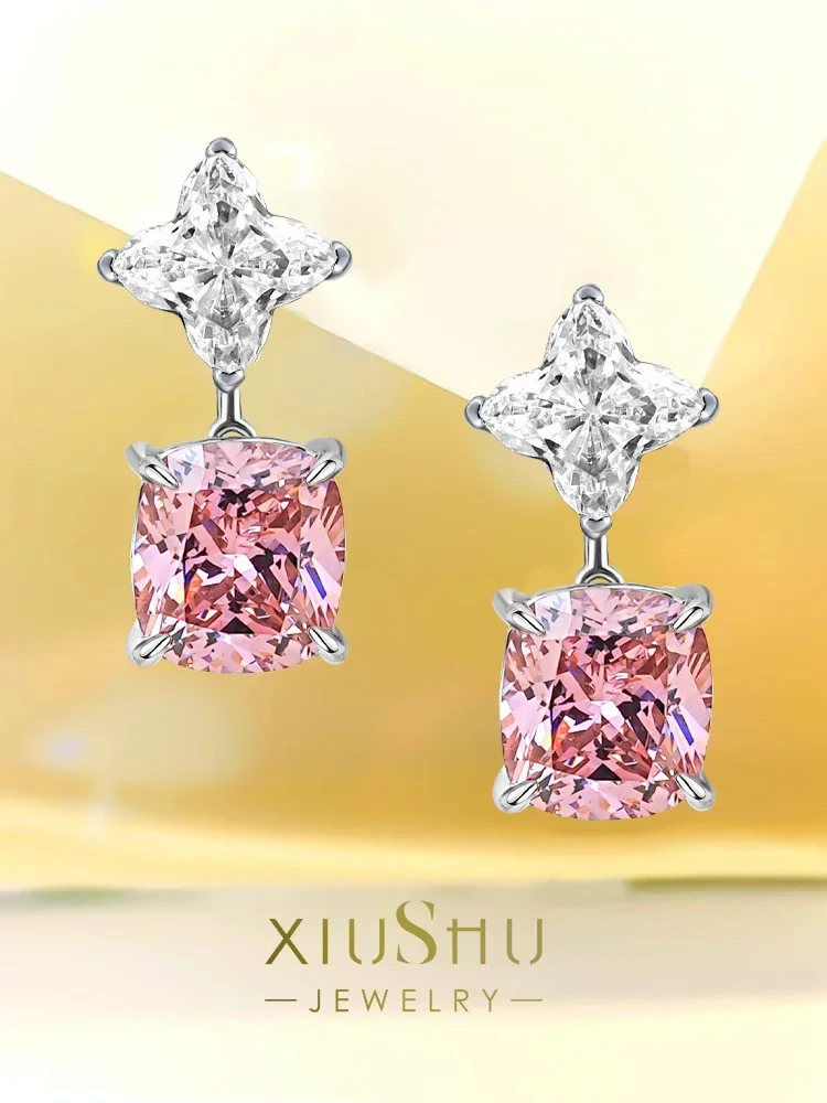S925 Silver Light Luxury Earrings with Versatile and Popular Design, Elegant and High End Engagement Jewelry