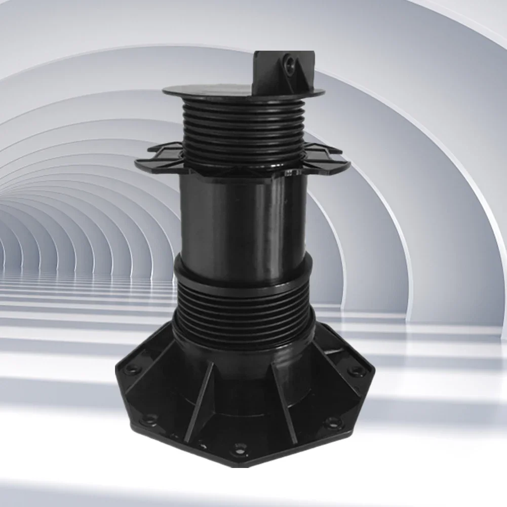 Black Bearing Decking Board Height Adjustable Building Material Booster Stable Strong for WPC Wood Home Decoration Floor Support Pedestal