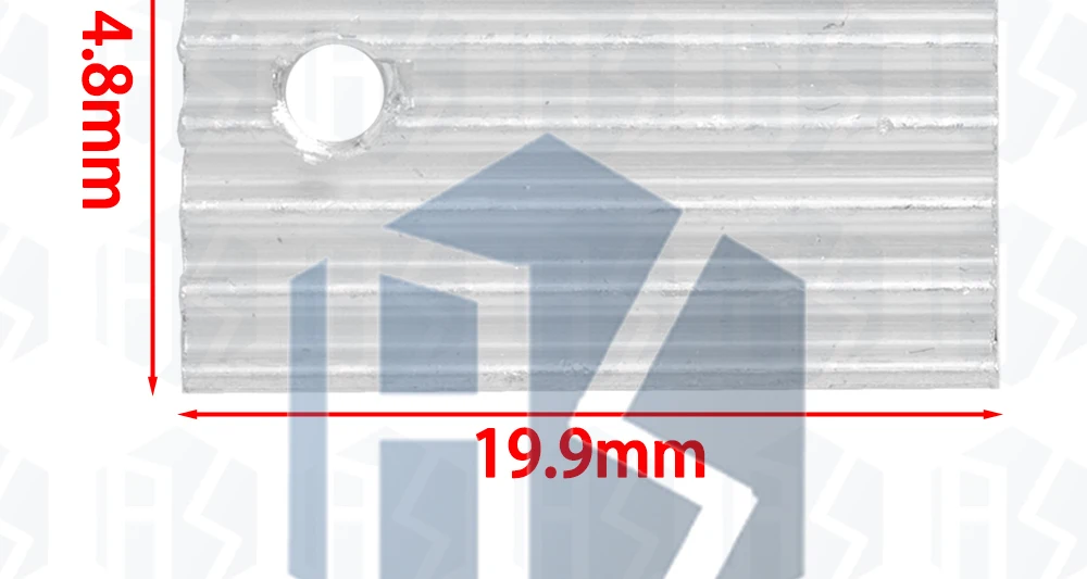 5~50PCS Kühlkörper Transistor-Kühler TO220 Kühler Kühlung 20*15*10MM – Detail 4