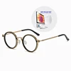 Myopia Glasses SPHERE -0.5 to -8.0 Women Men Retro Round Alloy Frame Prescription Spectacles For Nearsighted Astigmatism UF165 3