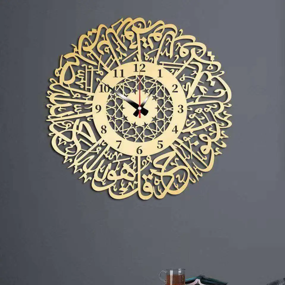 

Fashion mirror decorative clock new art interior decoration strong post wall clock