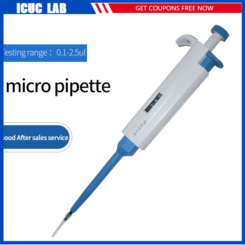 LaboratoryHandheldManualPlasticSingleChannelMicroPipettesGun