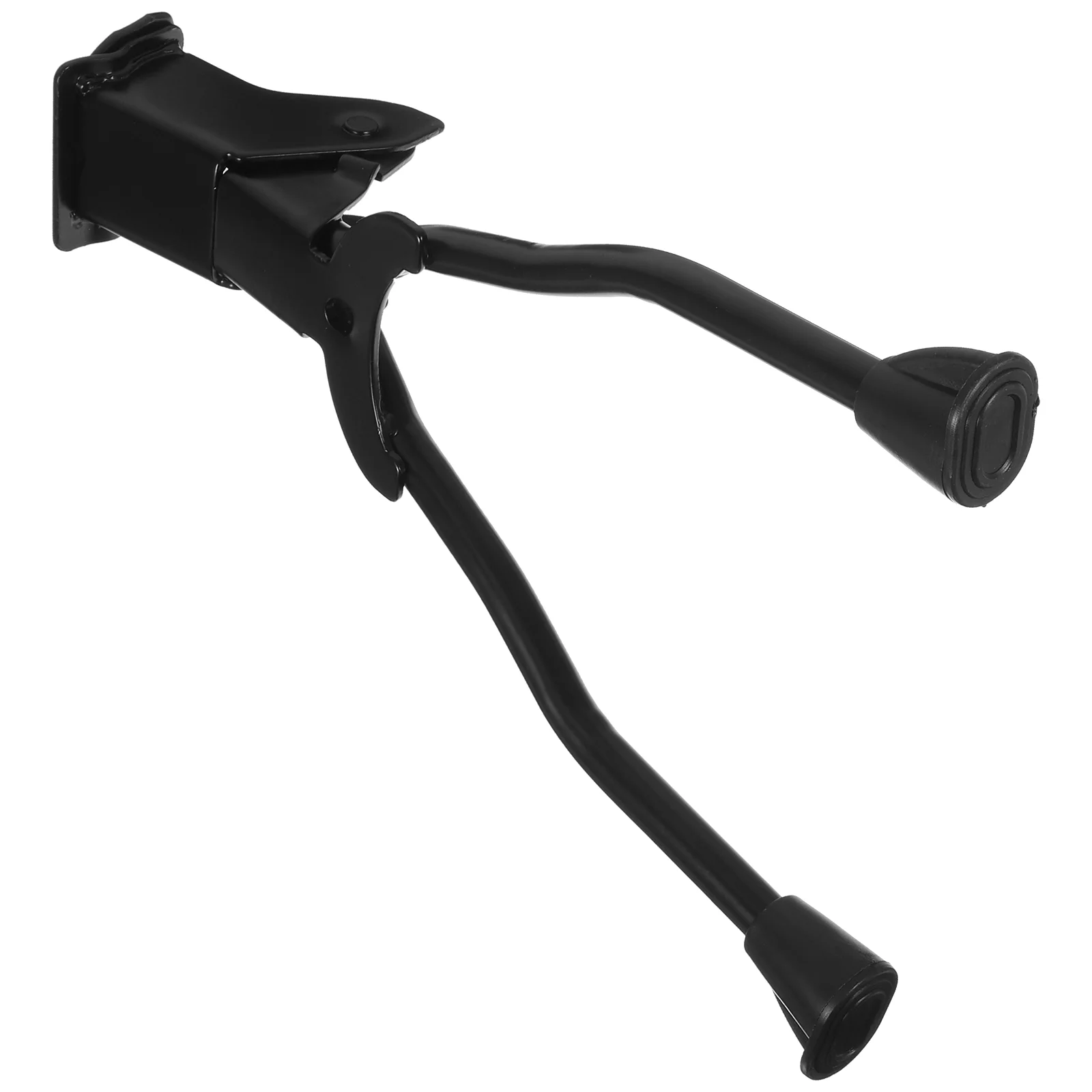 

1pc Double Leg MTB Holder Bike Kickstand Parking Rack Mountain Bike Support Side Kick Stand Foot Brace (Black)