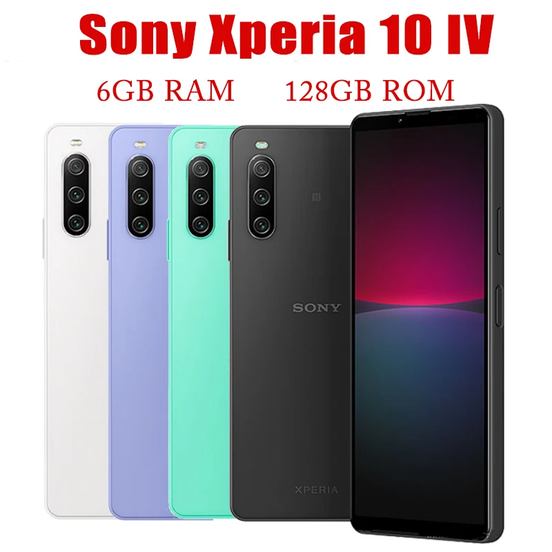 

Original Sony Xperia 10 IV 5G Smartphone 6GB RAM 128GB ROM 6.0" OLED Display Triple Cameras Snapdragon 695 Unlocked Cell Phone