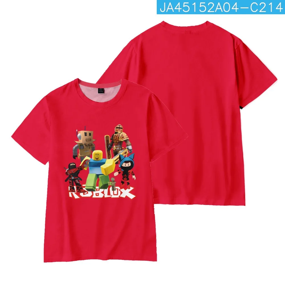 3D New Roblox Game Casual Short Sleeve T-Shirt Anime Cartoon Printing Trend  Loose Parent Child Adult Children Size Holiday Gift - AliExpress