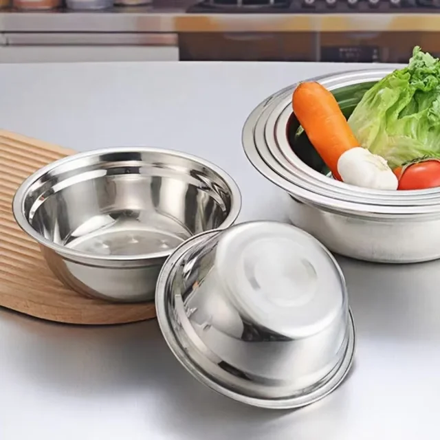 Stainless Steel Anti-Slip Pet Bowls Set for Cage Use - 6/18 Pieces Dog And Cat Feeding Plates 2