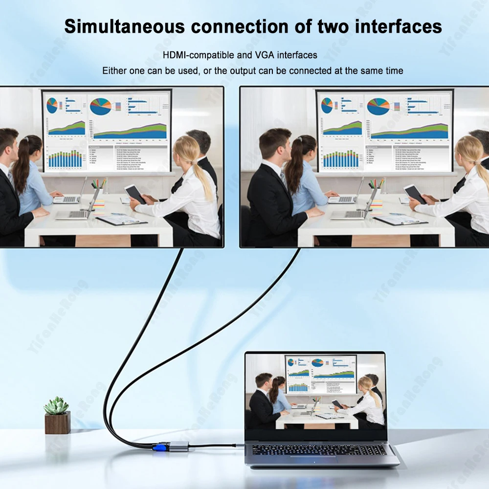 USB 3.0 to HDMI-Compatible VGA Adapter Converter DVI 1080P HD for Computer to Projector TV Monitor Extend Screen VGA Cable usb adapter converter