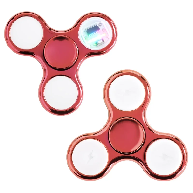 Rainbow LED Glowing Fidget Spinner - Stress and Anxiety Relief Toy