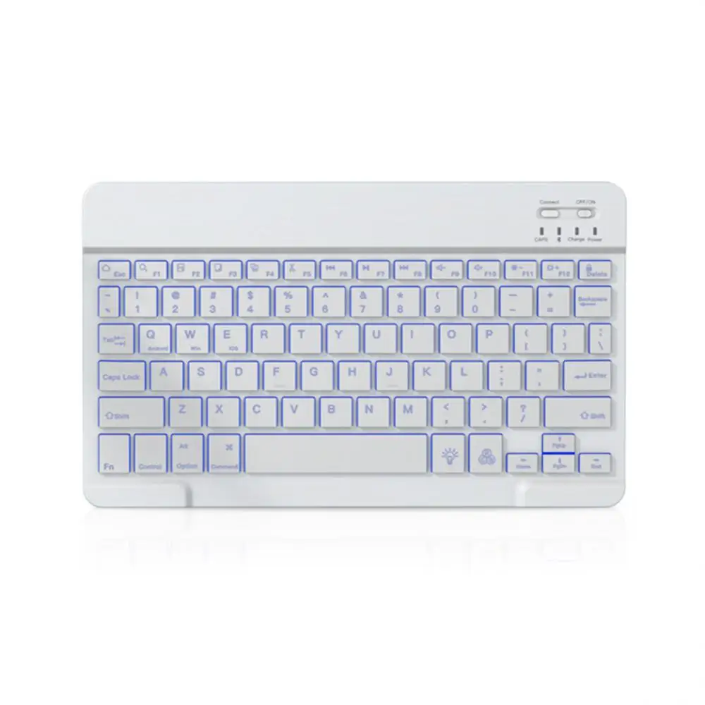 1PCS Magnetic Keyboard 7/10inch Wireless For Android Ios For Mobile Phone Ipad Rainbow Backlit Tablet Android Ios Windows