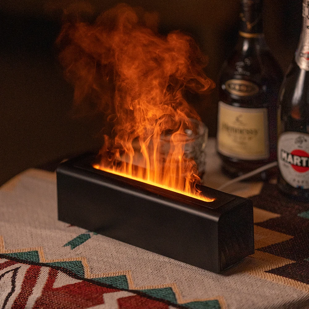 Colorful Simulation Flame Diffuser USB essential oils humidifiers Plug-in Fragrance Office Home Flame Air Humidification Diffuse