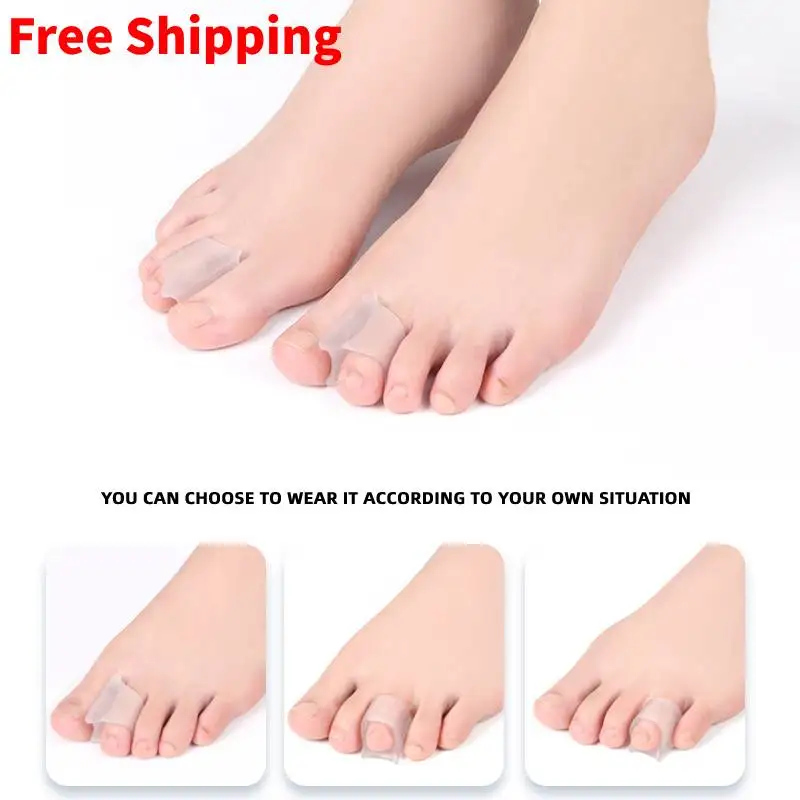 

40pcs=20Pairs Gel Toe Spacers Soft Toe Separators Bunion Corrector for Overlapping Hallux Valgus and Hammertoe Foot Care Tool