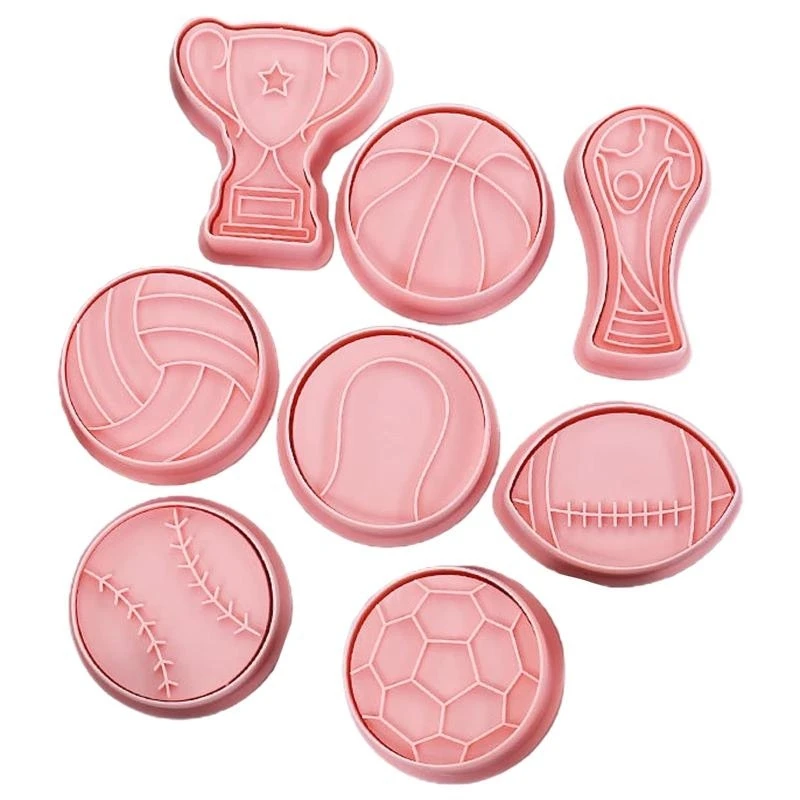 H7BF DIY Handmade Soap Making Supplies Plastic Fondant Molds Cake Decorating Tools Family Molds Ball Sports