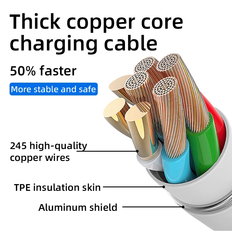 High-Speed 45W USB-C to USB-C Charging Cable with PD Technology
